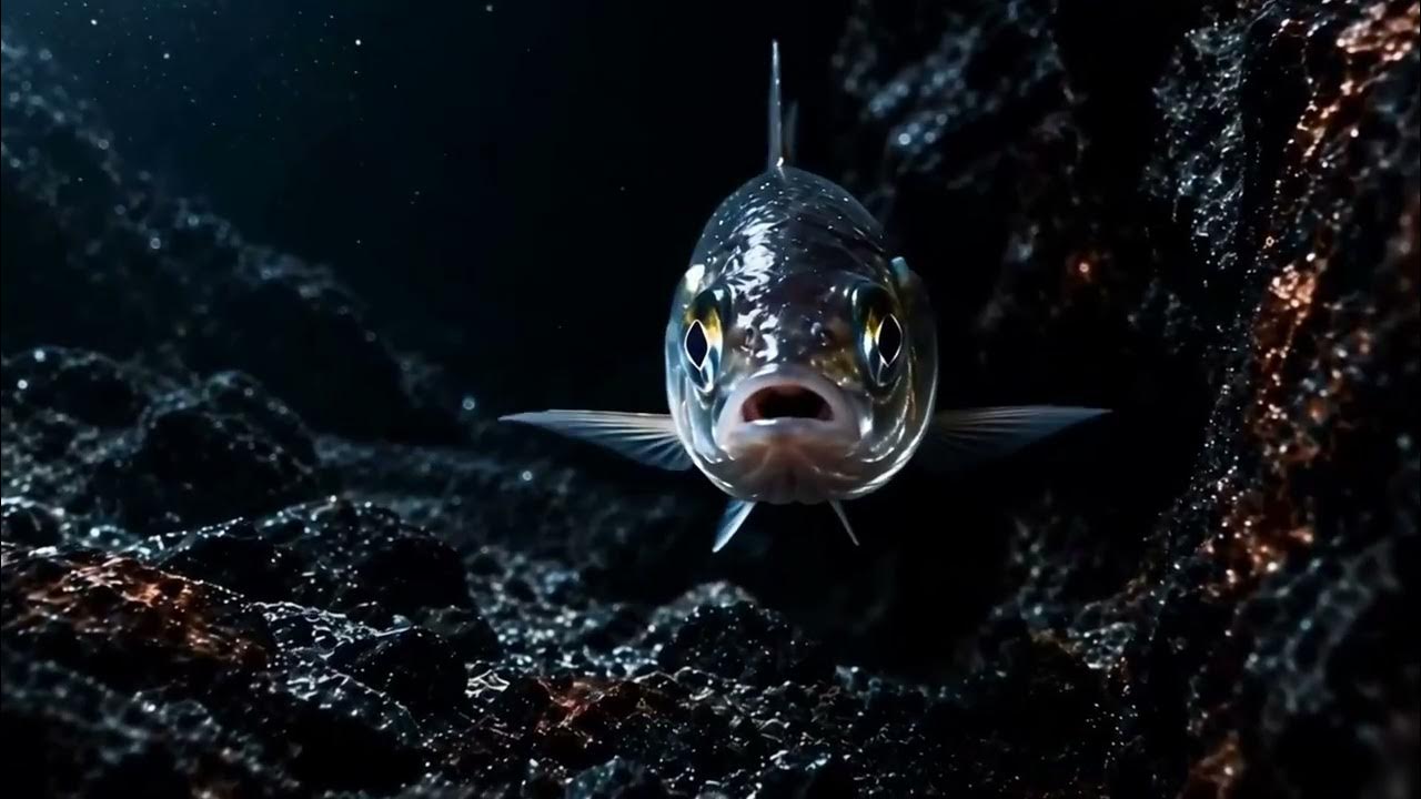 Claws See Fish: blauer Fisch aus dem KI-generierten Musikvideo